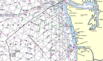 NOAA depicts several maritime boundaries on its nautical charts. U.S. maritime limits and boundaries are measured by nautical miles. Credit: National Oceanic and Atmospheric Administration