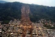 Submarine landslides are similar to above ground landslides like this one in El Salvador. Credit: USGS