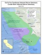 Map of expanded Gulf of the Farallones and Cordell Bank National Marine Sanctuaries. Credit: National Oceanic and Atmospheric Administration