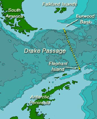 drake passage map